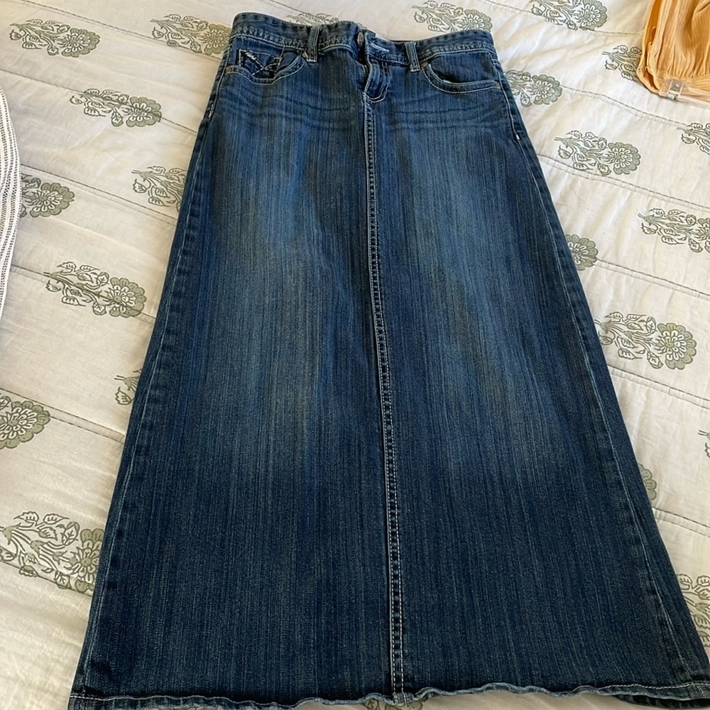 Maurice’s Jean skirt